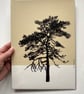 Ashdown Pine no.59, Original artwork, A4 size, hand painted, yellow - Image 4