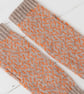Scatter fingerless gloves - cobble and orange soda - Image 3