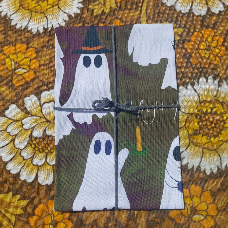 Fright of Ghosts Tea Towel
