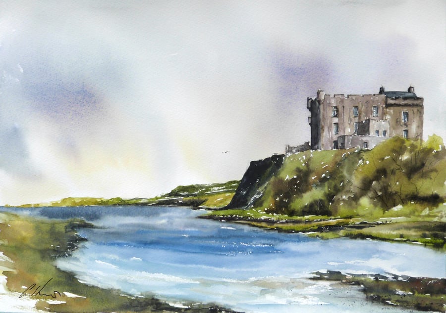 Dunvegan Castle, Original Watercolour Painting.