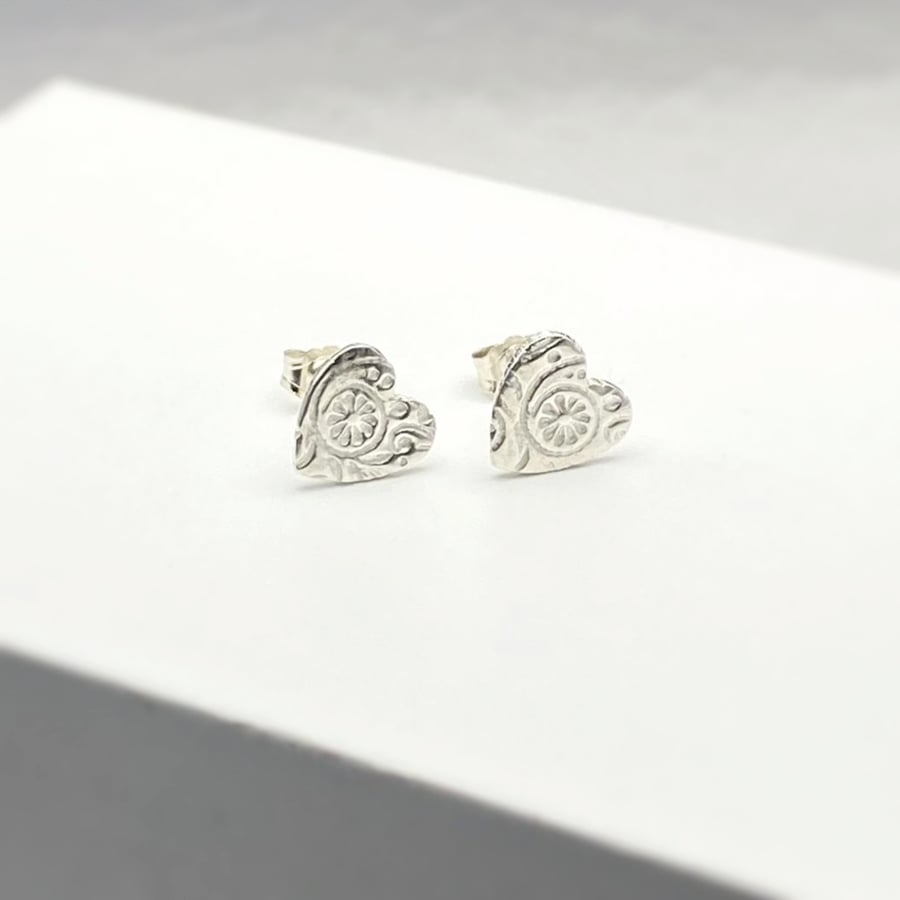 Heart Stud Earrings