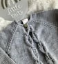 Hand Knitted ‘Aida’ Baby Girl’s Cardigan (3-6 months) - Image 1