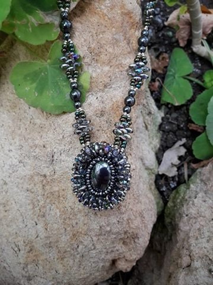 Handmade Hematite Gemstone Necklace