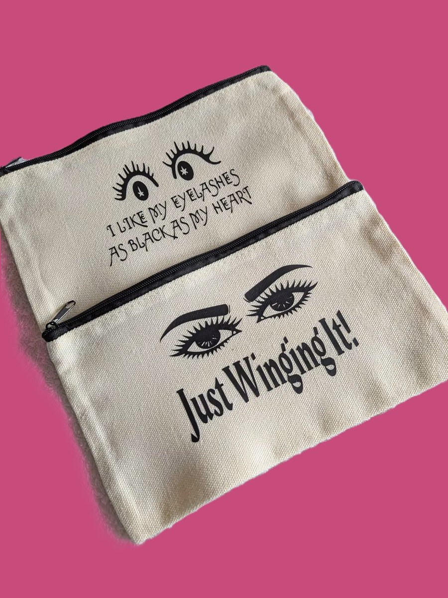 Small Canvas Cosmetic Bag