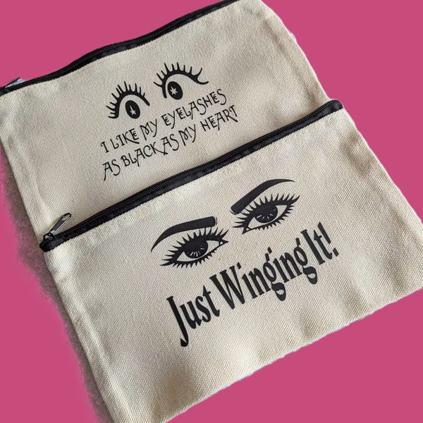 Small Canvas Cosmetic Bag