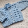 14" Cable & Bobbles Cardigan