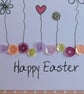 Pack of 3 Mini Easter Cards - Flowers and Sequins - Image 5