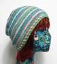 Lightweight Striped Wool Beanie - Image 1