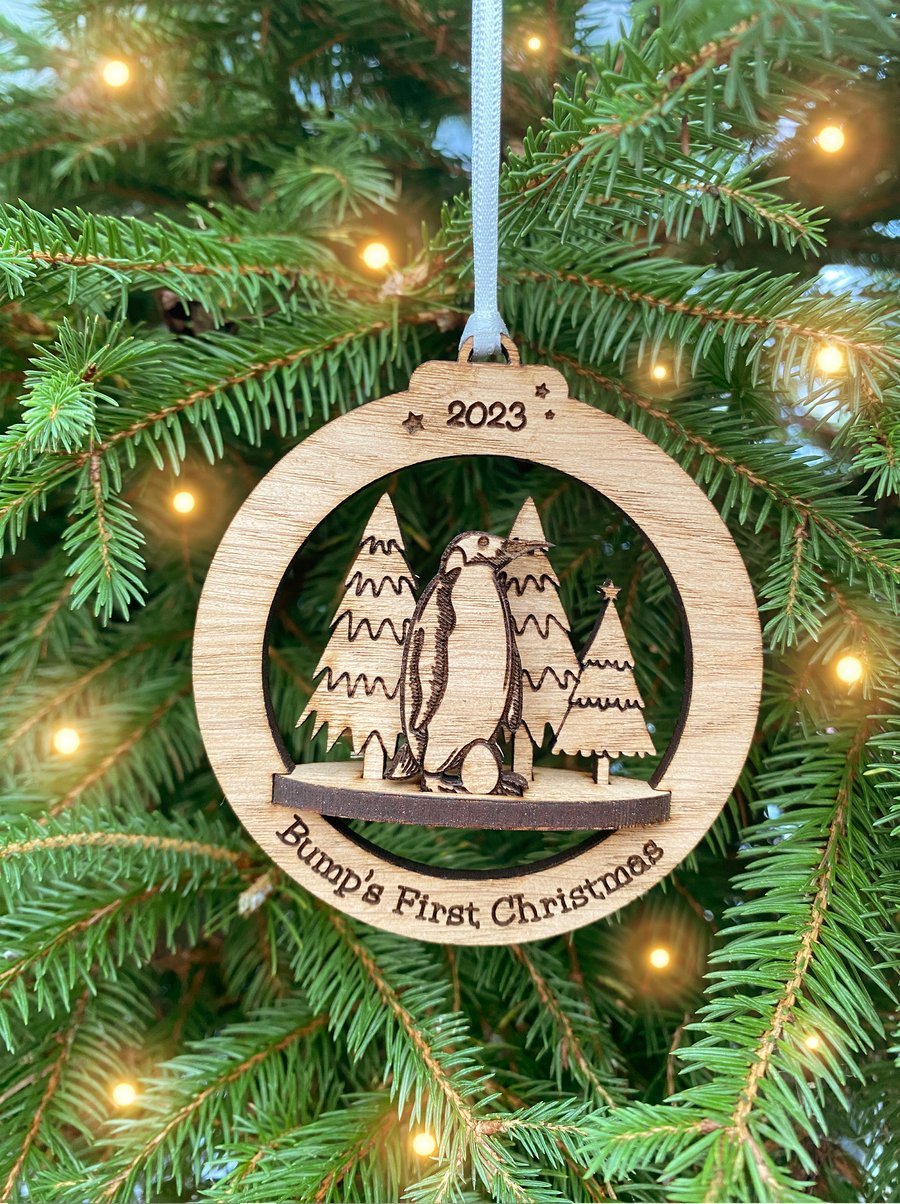 Bump's First Christmas Tree Ornament