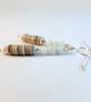 Aquamarine, Shell And Sterling Silver Earrings - Handmade In Devon - Free UK P&P - Image 2