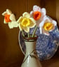Crochet narcissus, crochet daffodils, handmade flowers - Image 1