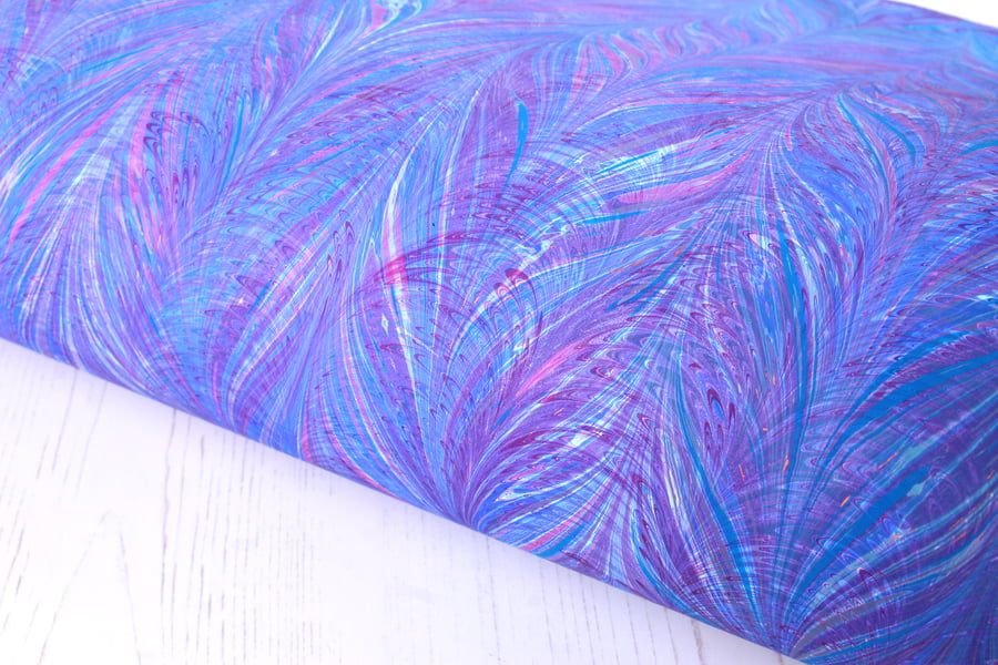 Double marbled a2 paper sheet slight second