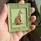 Miniature Fox Painting