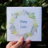 Spring Wreath Easter Card Hand Designed By CottageRts