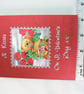 Valentine's card  (Bear & roses) With Love & Kisses on St Valentines Day xx - Image 5