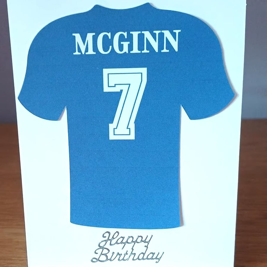 A6 McGinn Scotland Birthday Card 