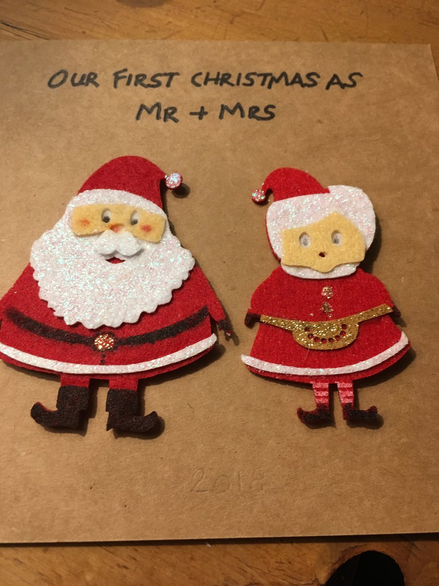Our First Christmas as Mr & Mrs - Newlyweds Cards - Mr & Mrs