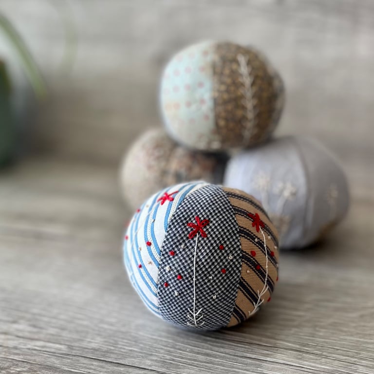 Hand Embroidered Stitched Decorative Sphere Ball 