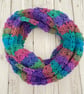 Rainbow Infinity Scarf - Handmade Crochet Scarves - Christmas Gifts for Her - Image 5
