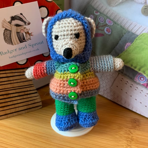 Hand Crochet - Dressed Bear - Felix