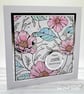 25th Anniversary Card - silver wedding cosmos flowers abstract  - Image 4