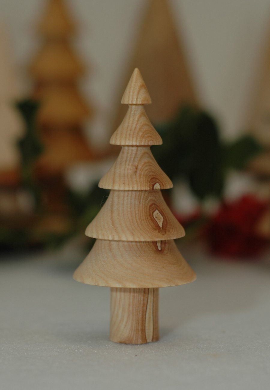 Turned Ash Christmas Tree