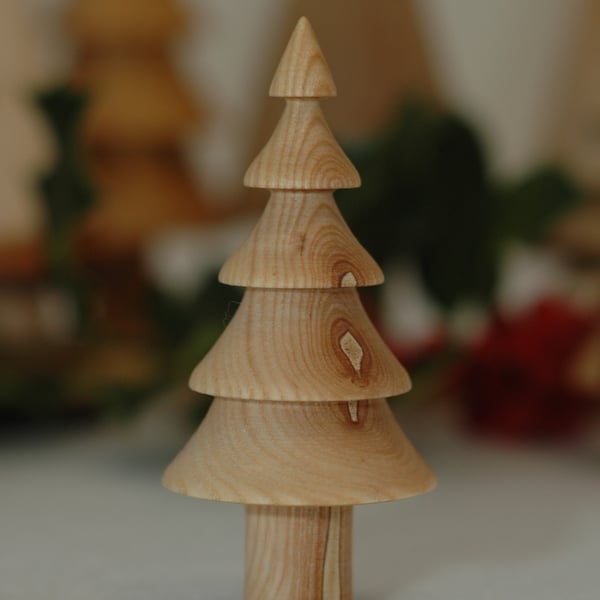 Turned Ash Christmas Tree