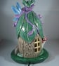 Ceramic Woodland Dragonfly Cottage House Table Lamp Light Ornament Decoration. - Image 3
