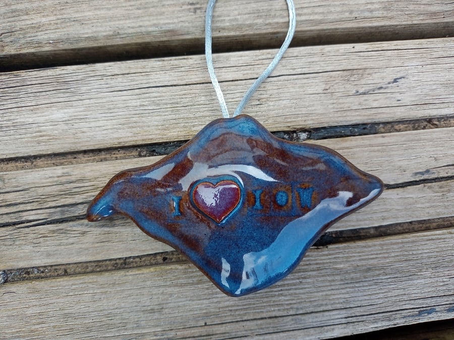 I love Isle of Wight hanging ornament