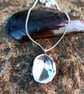 Large Silver Limpet Shell Pendant - Recycled Silver Necklace - Image 2