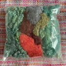 Hand Dyed Texture Pack for Felters & Spinners