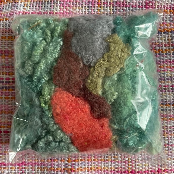 Hand Dyed Texture Pack for Felters & Spinners