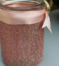 Glitter decorated glass jar tealight holder - Image 10