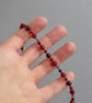Burgundy Pearl Beaded Necklace - Dark Red Single Strand Necklaces - Jewellery - Image 5