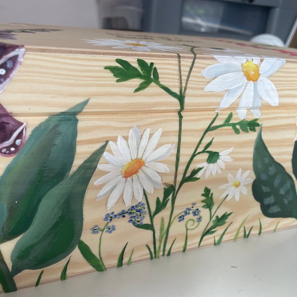 Hand Painted Wooden Seed Box made to order 