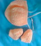 Moss Stitch Bonnet and Booties for Baby, Prem Sizes Available, Custom Make - Image 1