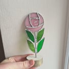 Stained glass rose