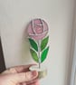 Stained glass rose