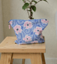 Handmade flora makeup bag