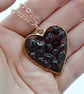 Garnet Rose Gold plated Worry Stone Necklace - Free Postage - Image 4