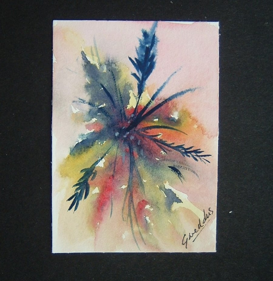 floral impressions aceo art painting ref 516
