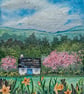 Daffodil Cottage - Original miniature. A5 Mounted - Image 5