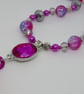 Fuchsia Tassel Necklace - Image 4