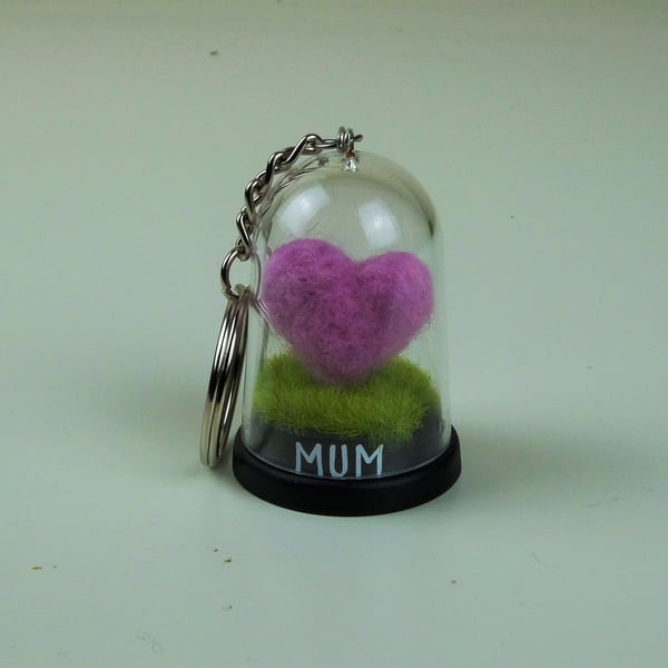 Heart Bell Jar for Mum 