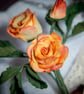 Sunlit Rose in Terracotta - Yellow Felt Bloom  - Image 6