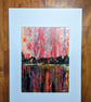 Lost Landscape Abstract Acrylic Painting on Paper - Image 3