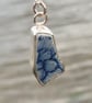 Vintage Sea Pottery and Sterling Silver Pendant - 1186 - Image 2