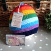 Gender Neutral Baby Rainbow Beanie Hat  6-12 months size