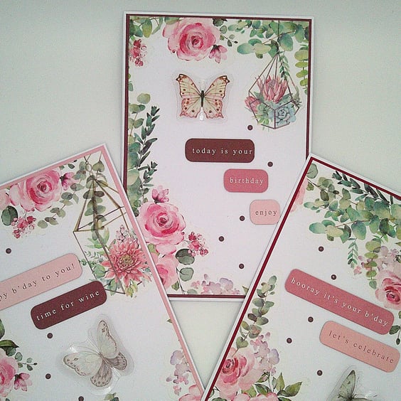 Set of 3 Birthday Cards