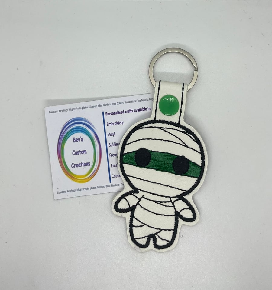 Embroidered Mummy Keyring